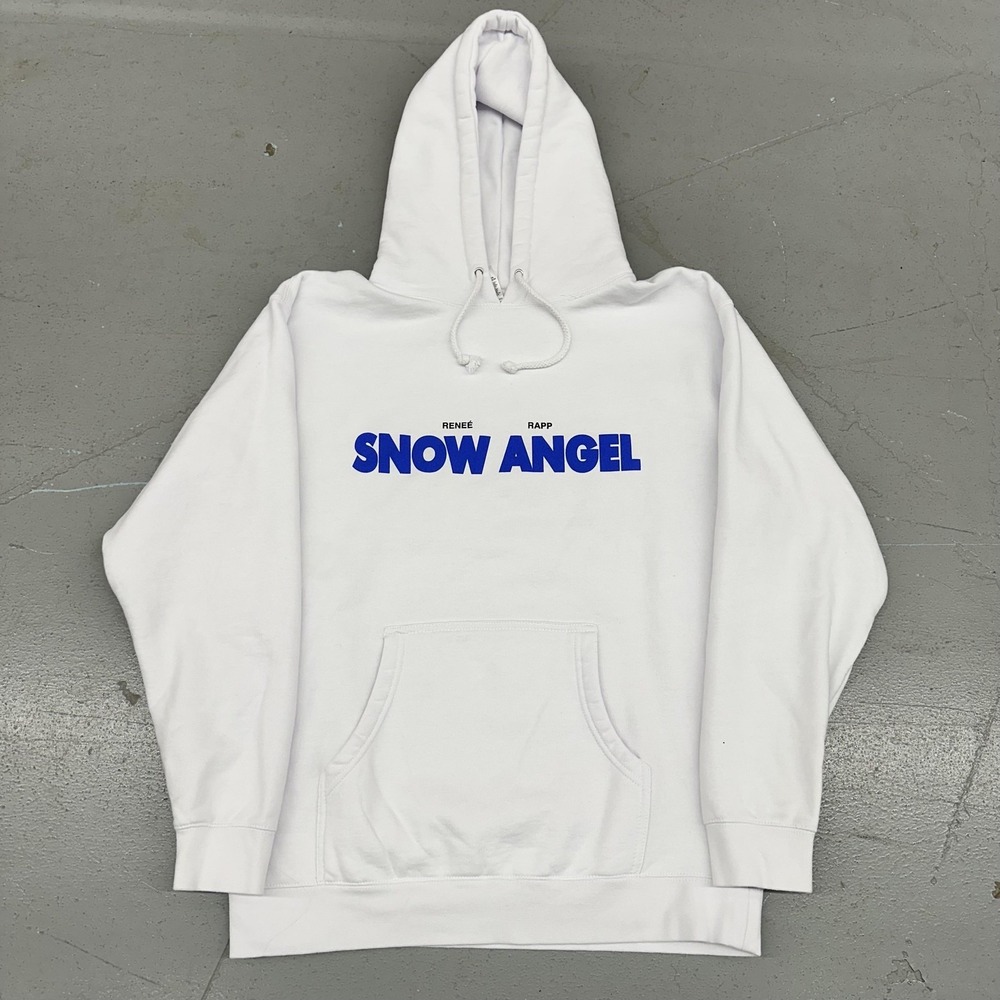 Independent Trading Company Renee Rapp Hoodie Mens Large White Fleece Snow Angel